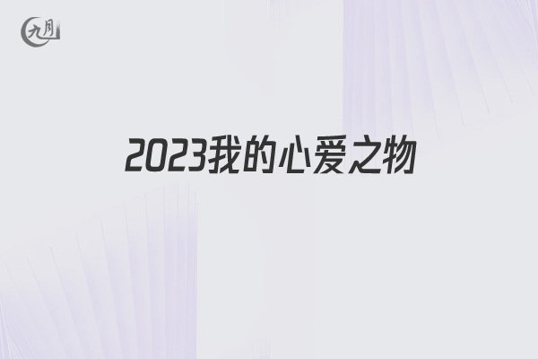 2021我的心爱之物