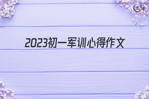 2022初一军训心得作文