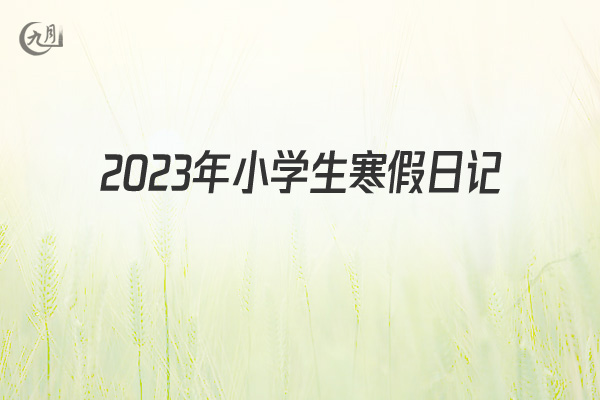 2022年小学生寒假日记