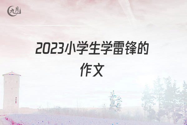 2022小学生学雷锋的作文