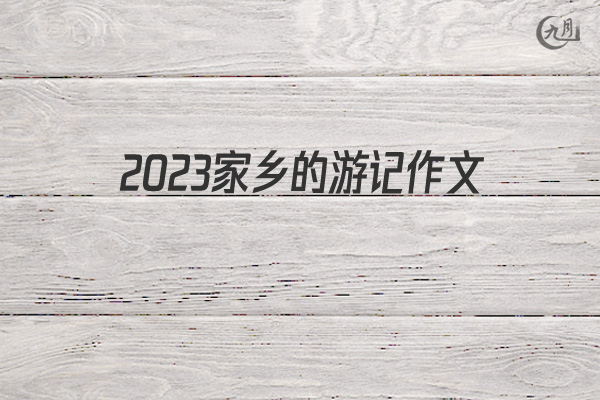 2022家乡的游记作文