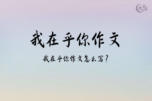 我在乎你作文