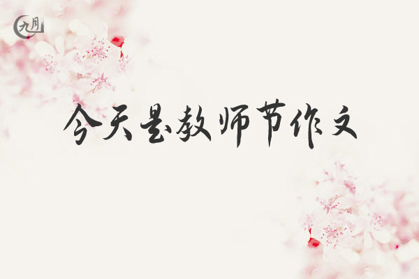 今天是教师节作文