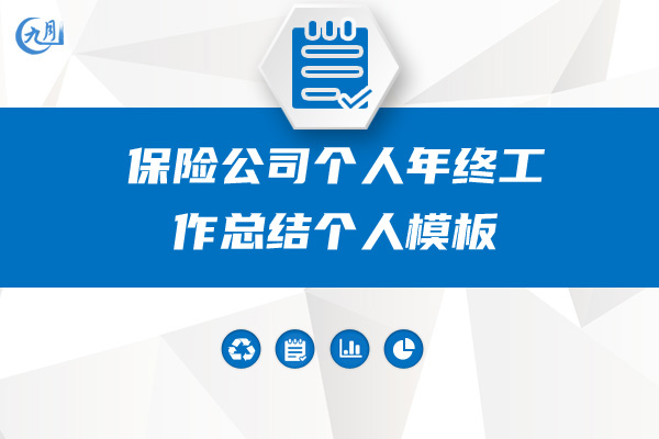 保险公司个人年终工作总结个人模板