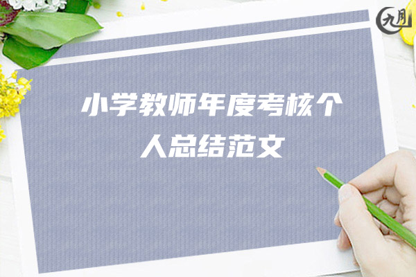 小学教师年度考核个人总结范文