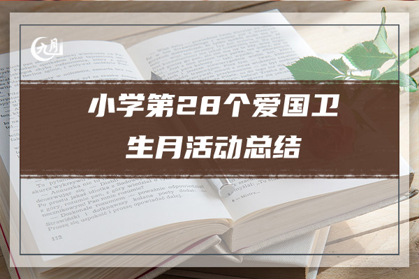 小学第28个爱国卫生月活动总结