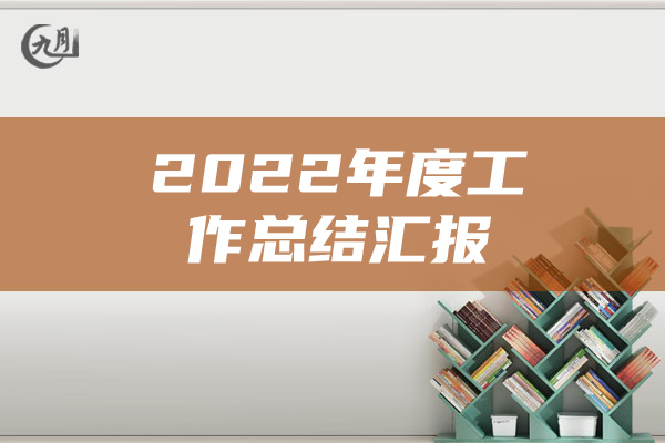 2022年度工作总结汇报