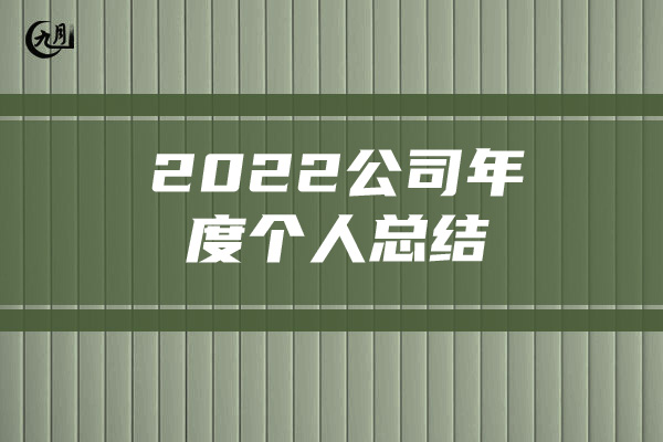 2022公司年度个人总结