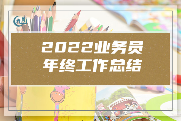 2022业务员年终工作总结