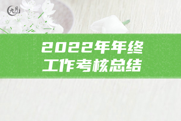 2022年年终工作考核总结