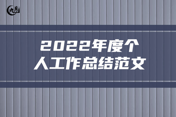 2022年度个人工作总结范文