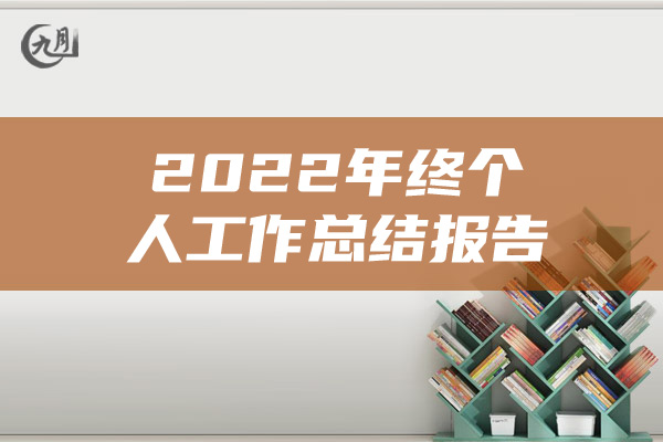 2022年终个人工作总结报告