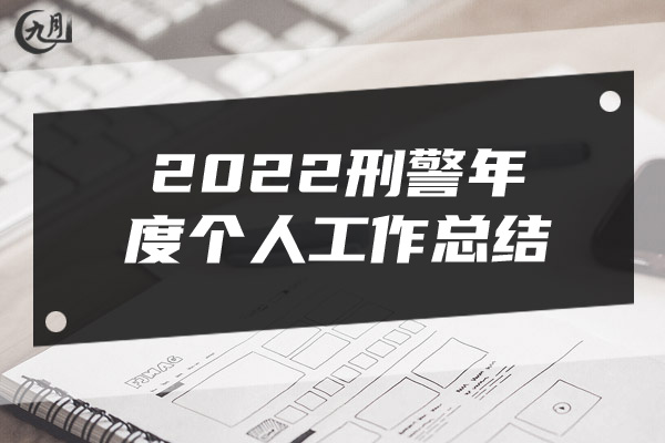 2022刑警年度个人工作总结