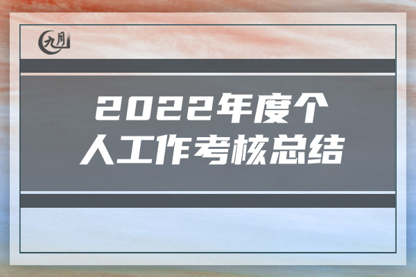 2022年度个人工作考核总结