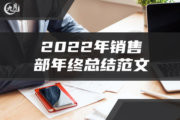 2022年销售部年终总结范文