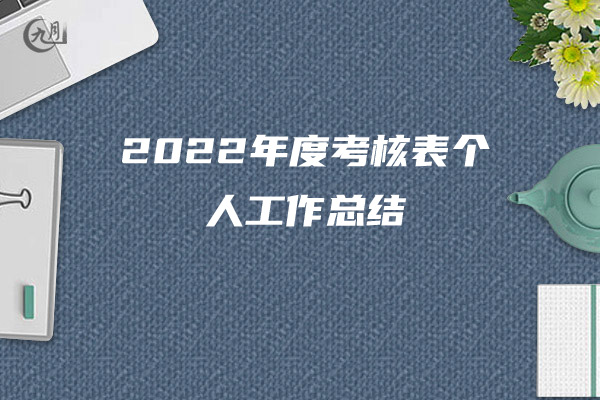 2022年度考核表个人工作总结