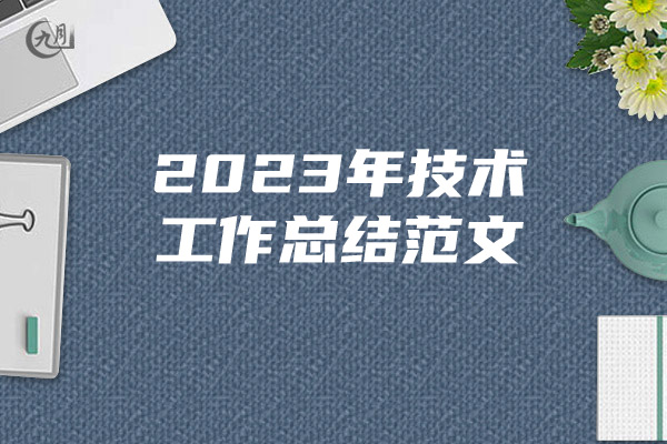 2023年技术工作总结范文