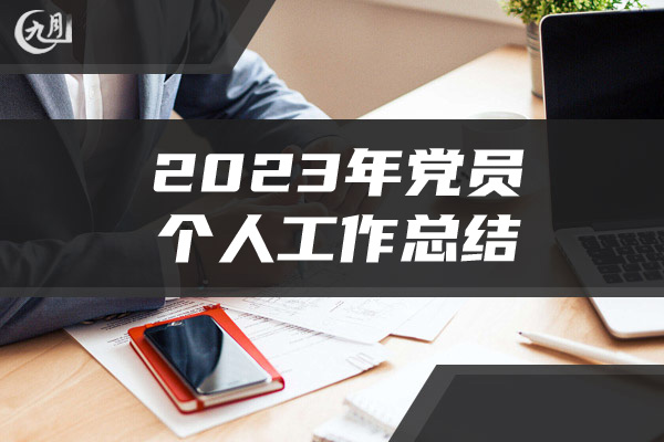 2023年党员个人工作总结