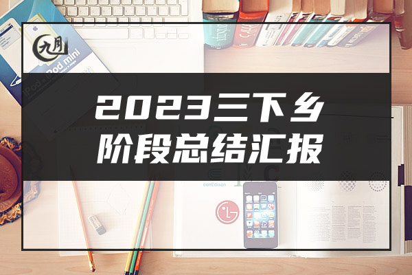 2023三下乡阶段总结汇报