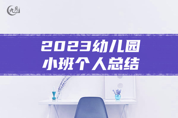 2023幼儿园小班个人总结