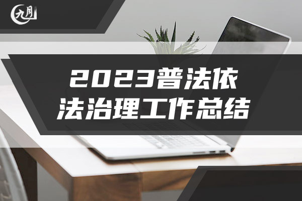 2023普法依法治理工作总结