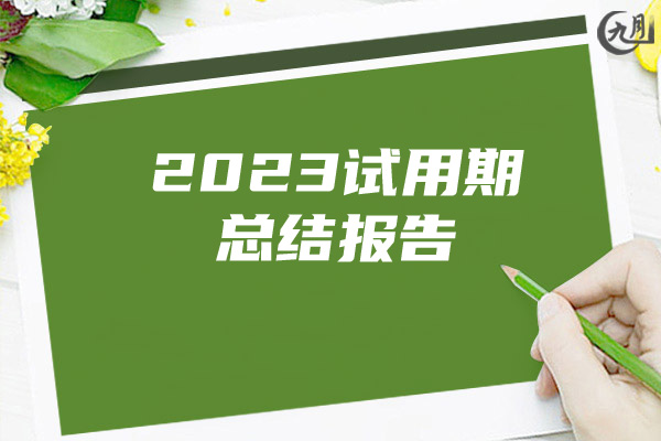 2023试用期总结报告