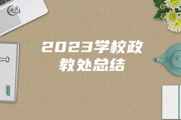 2023学校政教处总结