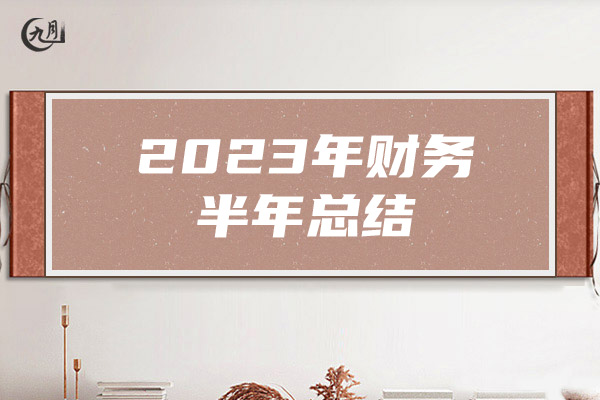 2023年财务半年总结