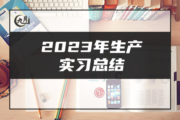 2023年生产实习总结