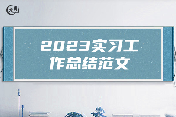 2023实习工作总结范文