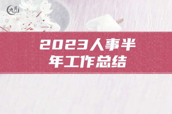 2023人事半年工作总结