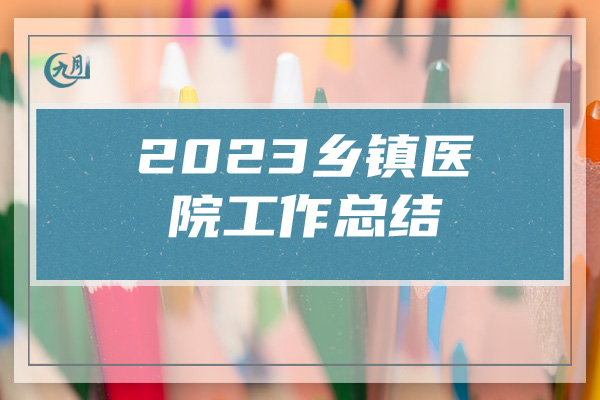 2023乡镇医院工作总结