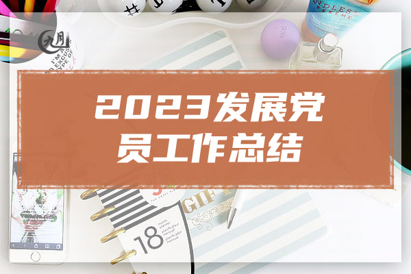 2023发展党员工作总结