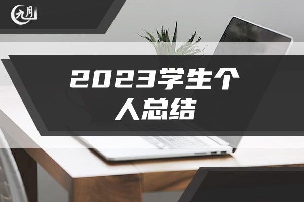 2023学生个人总结