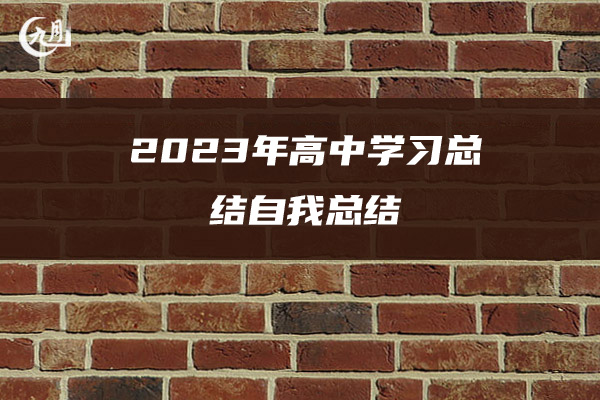 2023年高中学习总结自我总结