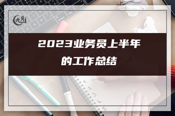 2023业务员上半年的工作总结