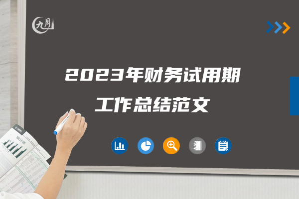 2023年财务试用期工作总结范文