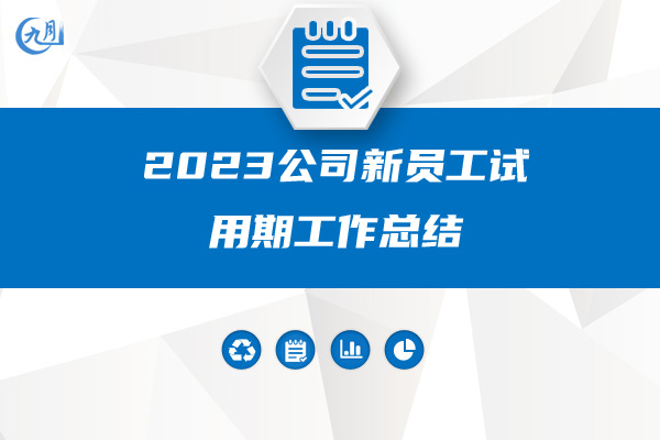 2023公司新员工试用期工作总结