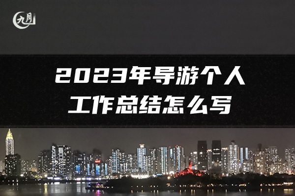 2023年导游个人工作总结怎么写