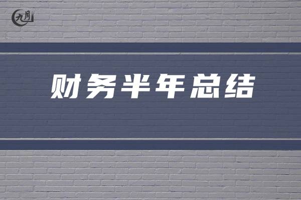 财务半年总结