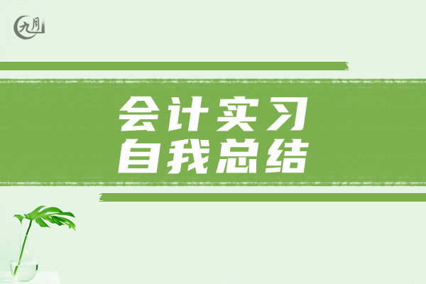 会计实习自我总结