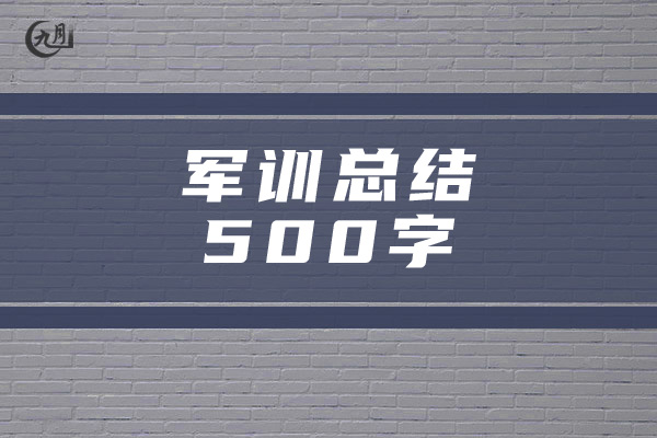 军训总结500字