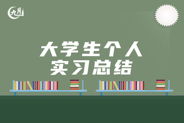 大学生个人实习总结