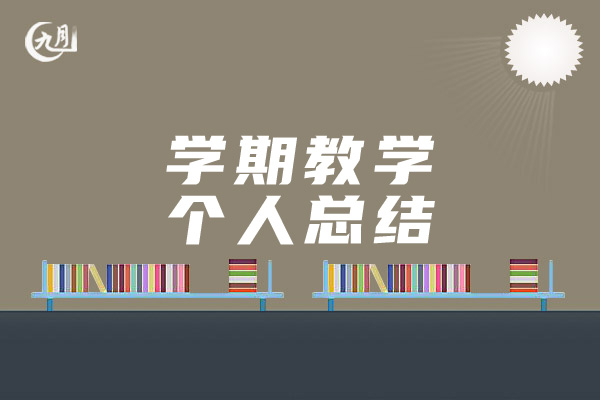 学期教学个人总结