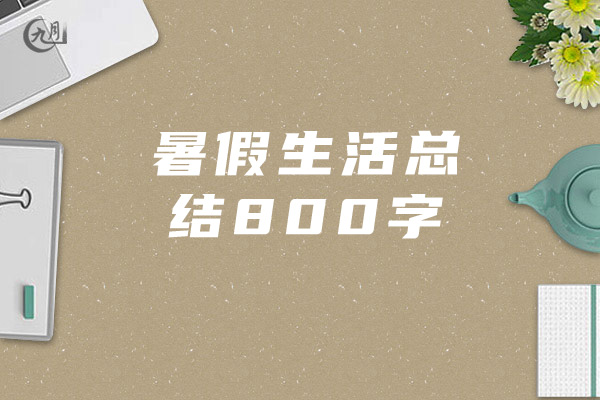 暑假生活总结800字