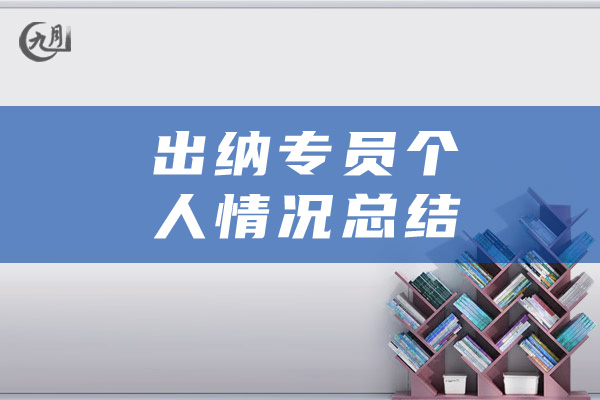 出纳专员个人情况总结