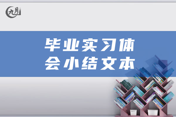 毕业实习体会小结文本