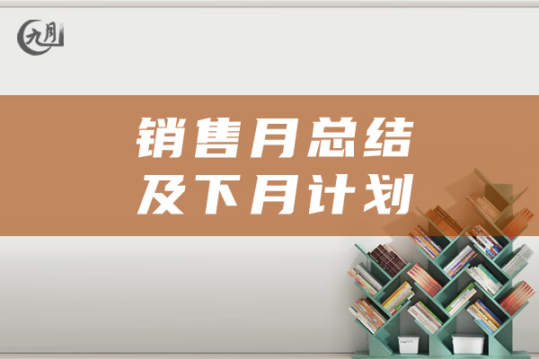 销售月总结及下月计划