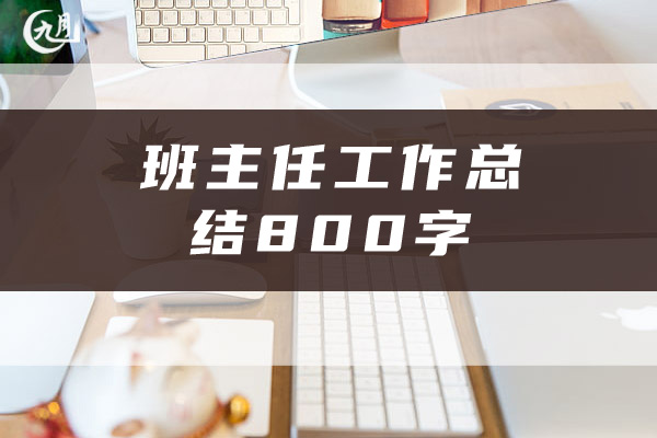 班主任工作总结800字