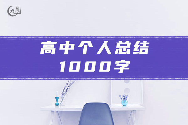 高中个人总结1000字